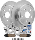 Detroit Axle - Rear Brake Kit for 2007-2017 Jeep Wrangler 2018 Wrangler JK Disc Brake Rotors Brakes Pads 2008 2009 2010 2011 2012 2013 2014 2015 2016 Replacement Brake Calipers : 12.44' inch Rotors
