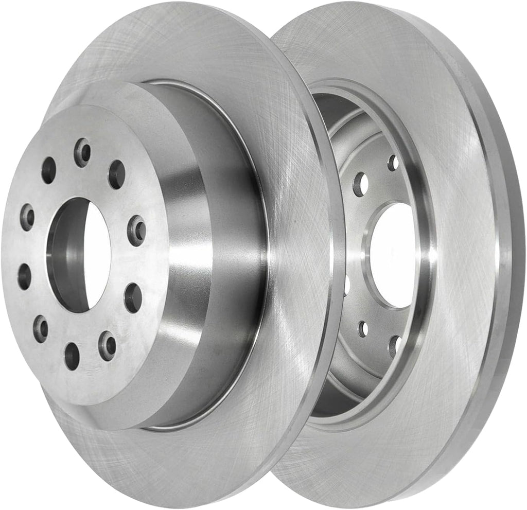 Detroit Axle - Rear Brake Kit for Jeep 2018-2023 Wrangler [Standard Brakes - BRY Code] 12.91' inch Disc Brake Rotors Ceramic Brake Pads with Hardware 2019 2020 2021 2022 Replacement