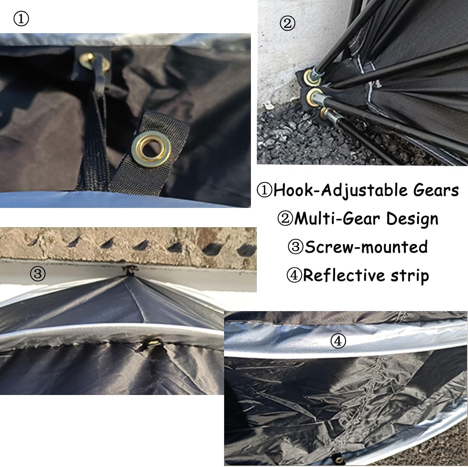 Bike Cover Waterproof Outdoor Waterproof Oxford Fabric Storage Tent For 2 Bikes for Motorcycle,Garden Tools,Toys,Lawn Mower(D)