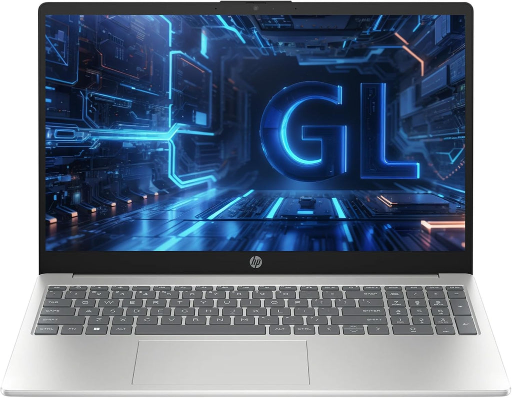HP Business 15 Laptop, 15.6 inch FHD Display, Intel Core i5-1235U 10-core Processor, PCIe SSD, Webcam, WiFi 6, Bluetooth 5.3, Windows 11 Pro, Silver, Bonus XtreDura USB Drive ((32G RAM | 2TB SSD))