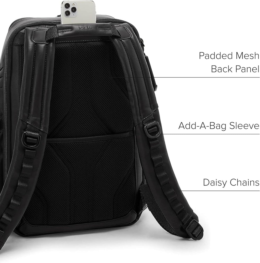TUMI - Alpha Bravo Search Backpack - Laptop Backpack for Men & Women - Backpack for Work & Travel - 17.0' X 14.0' X 8.3' - Black Leather