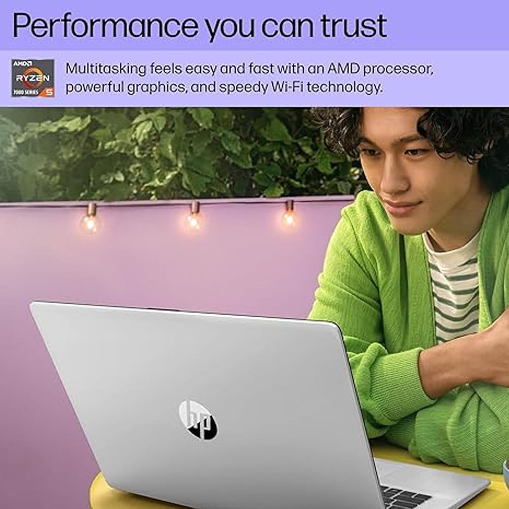 HP 17.3-inch Laptop, 1920 * 1080 FHD Display, Windows 11 Pro, AMD Ryzen 5 7430U, Students and Business, 16GB Memory, 512GB SSD, Webcam, Wi-Fi, Bluetooth, w/Accessories