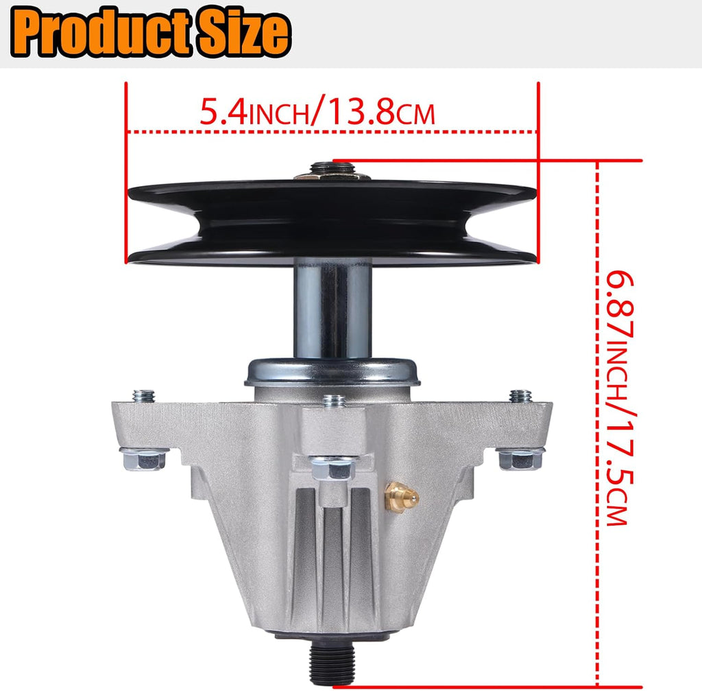 3Pack 618P09236 Mower Deck Spindle Assembly for Cub Cadet XT1-GT54 ST54, ZT1-54, ZT2-54 ZTS2-54 for Craftsman Z5800 Troy Bilt Mustang 54XP MTD 54' Spindle Replace 618-09236 with Mounting Bolts Threads