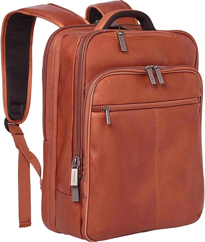 Kenneth Cole REACTION Out Of The Bag Manhattan Colombian Leather RFID 15.6' Laptop Briefcase