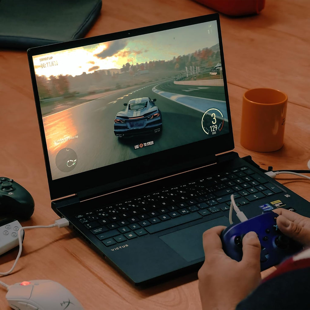 HP Victus 15 Gaming Laptop 15.6' FHD IPS 144Hz AMD 6-core Ryzen 7 7445HS 32GB RAM 1TB SSD GeForce RTX 4050 Backlit USB-C DTS:X Ultra Wi-Fi 6 Win11 ICP Hub