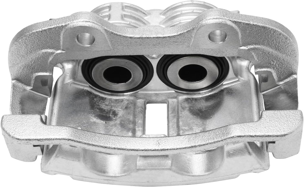 Detroit Axle - Rear Disc Rotors Brake Pads + Left Brake Caliper Replacement for Escalade Silverado Sierra Suburban 1500 Tahoe - 5pc Set