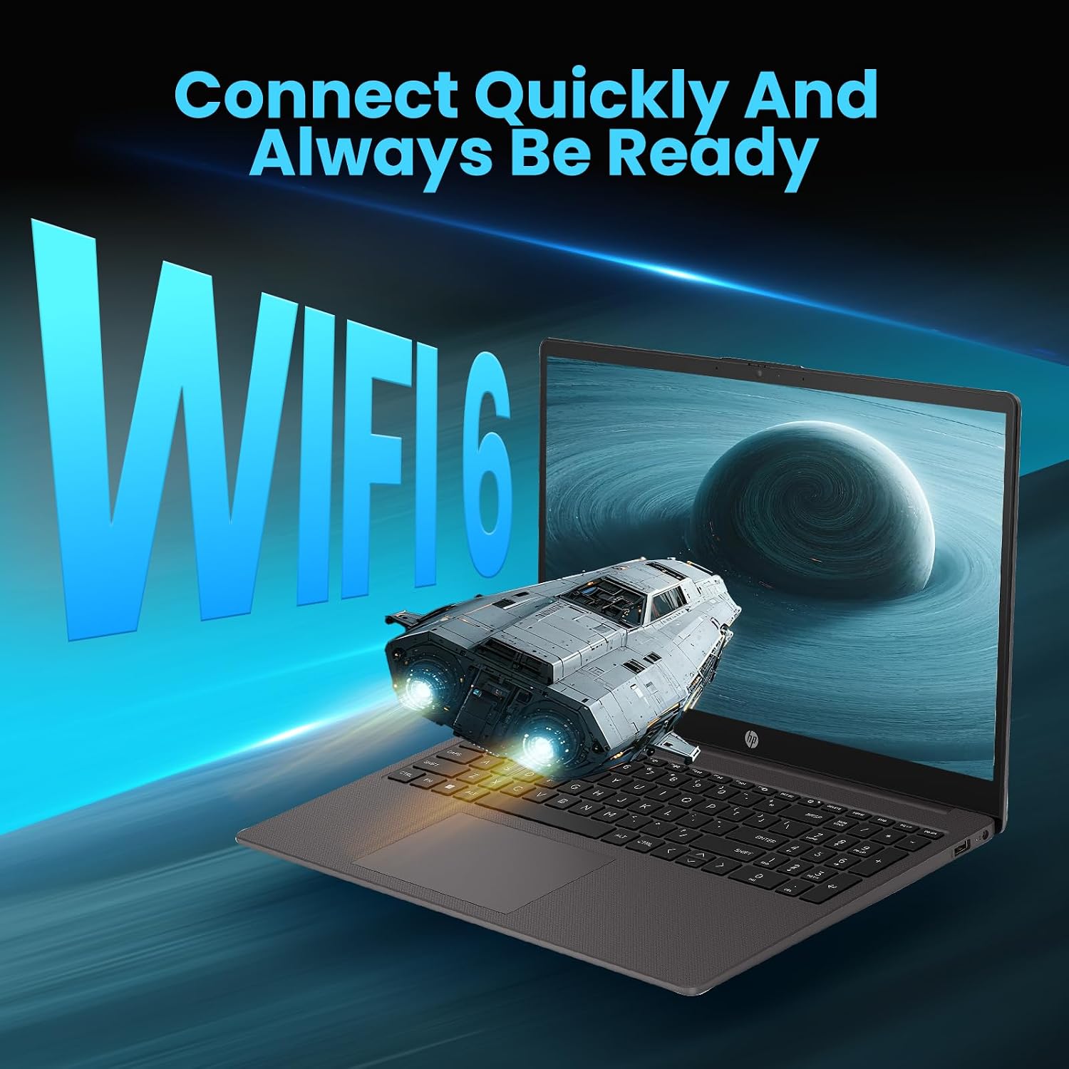 HP 255 G10 Business and Study Laptop 2026 Updated, 15.6' FHD, AMD Ryzen 7 7730U (16GB RAM | 512GB SSD), Numeric Keypad, Webcam, Windows 11 Pro+ Copilot AI with Patented Laptop KB Kit