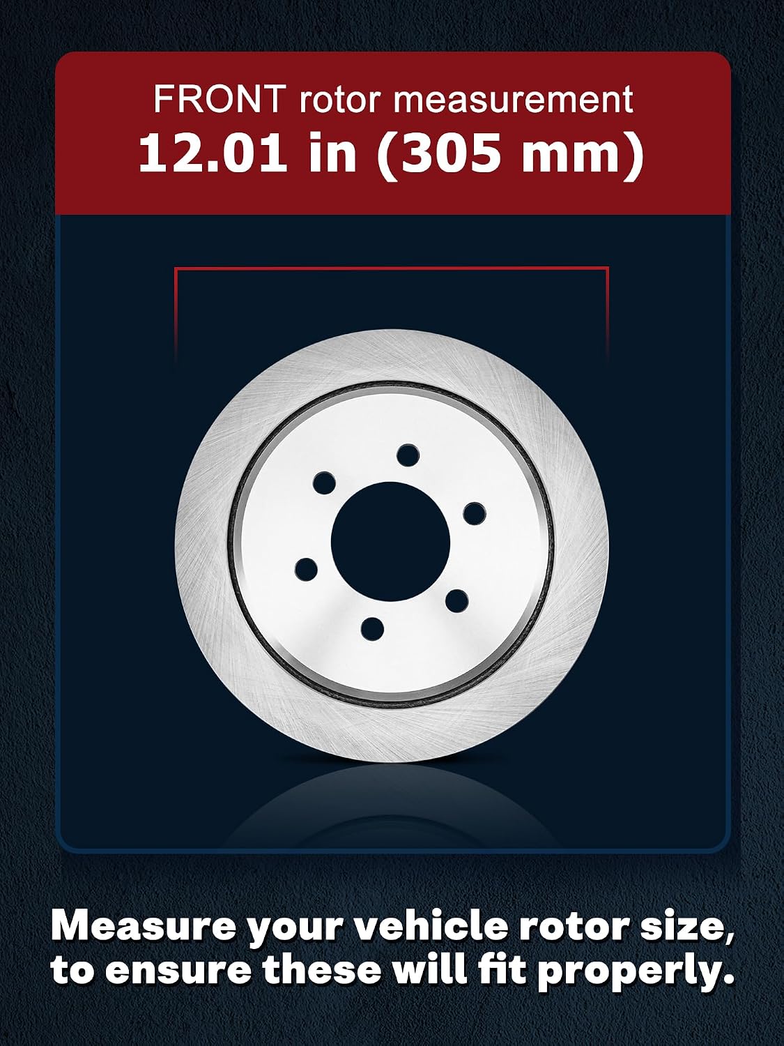 Allcombo 12.01' Front and 12.99' Rear Brake Kit for 2003 2004 2005 2006 Cadillac Escalade ESV EXT, for Chevy Avalanche Silverado Suburban Tahoe GMC Sierra Yukon XL 1500 Brakes, Rotors Pads Replacement