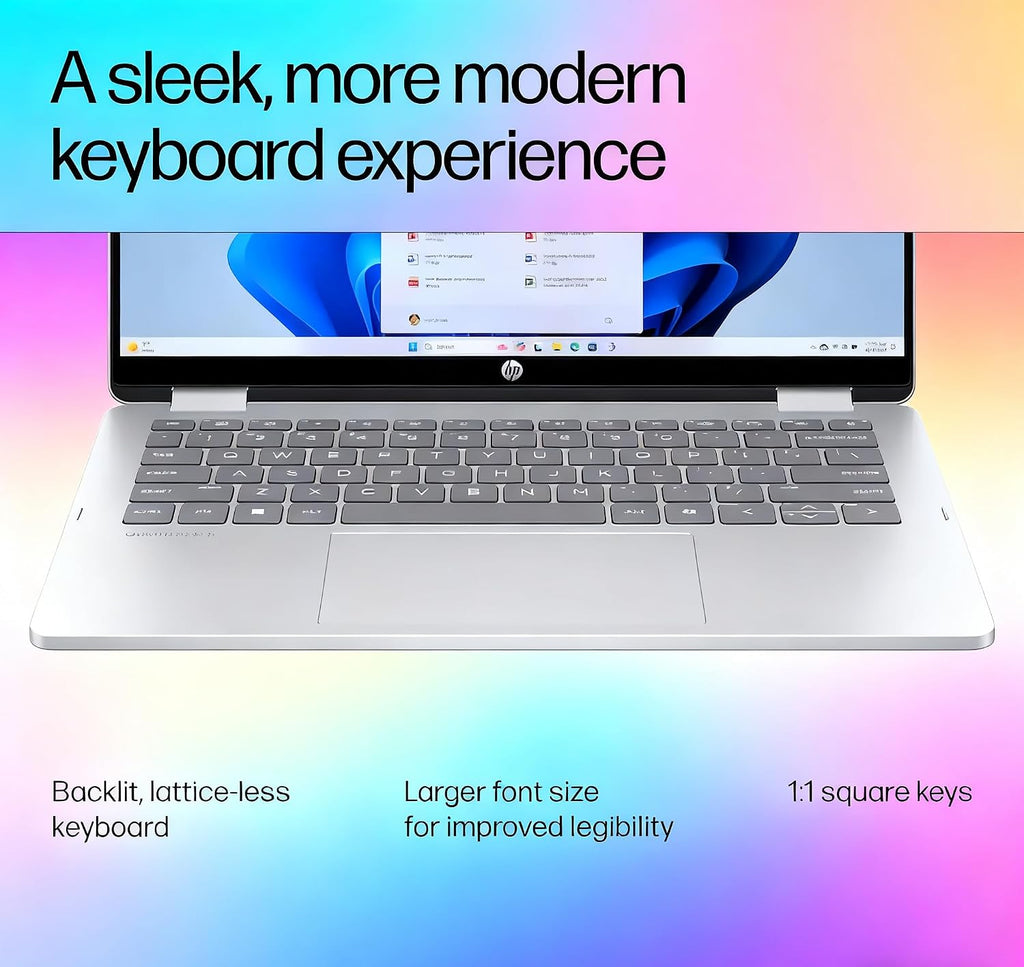 HP OmniBook Flip 2-in-1 14' 2K Touchscreen Laptop, Intel Core 7, 16GB RAM, 1TB SSD, All-Day Battery, HDMI/USB-C/USB-A Ports, Ideal for Student Multitasking, Online Classes&Presentations, Windows 11