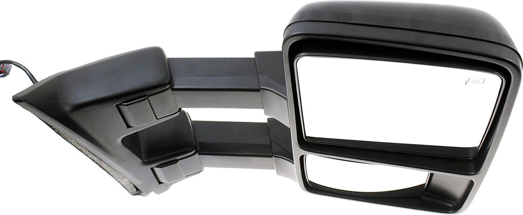 Kool Vue Blind Spot Mirror For Ford F-250 Super Duty 2010, F-350, F-450, F-550 Crew Cab Passenger Side, Heated Power Folding Tow Mirrors