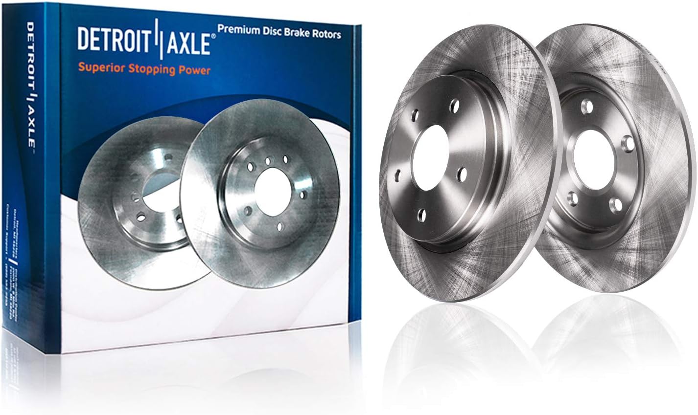 Detroit Axle - Brake Kit for 2007-2010 Nissan Altima Disc Brake Rotors Ceramic Brakes Pads Brake Calipers 2008 2009 Replacement [11.65 inch Front & 11.46 inch Rear Rotors]