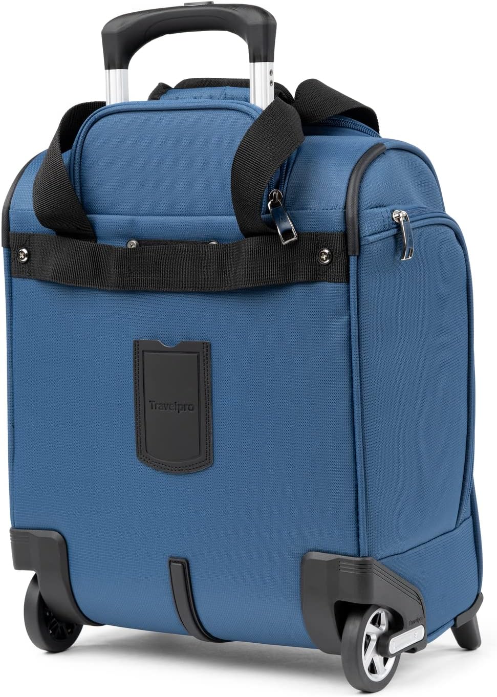Travelpro Luggage Maxlite 5 Softside Lightweight Rolling Underseat Compact Carry on Upright 2 Wheel Bag, 15-Inch — Ensign Blue