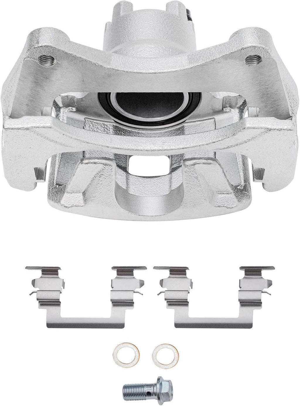 Detroit Axle - Front Disc Rotors Brake Pads Right Caliper Replacement for 2007-2014 Chrysler Sebring 200 Avenger Caliber Compass Patriot - 5pc Set