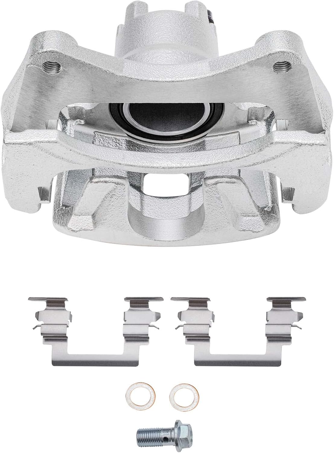 Detroit Axle - Front Disc Rotors Brake Pads Right Caliper Replacement for 2007-2014 Chrysler Sebring 200 Avenger Caliber Compass Patriot - 5pc Set