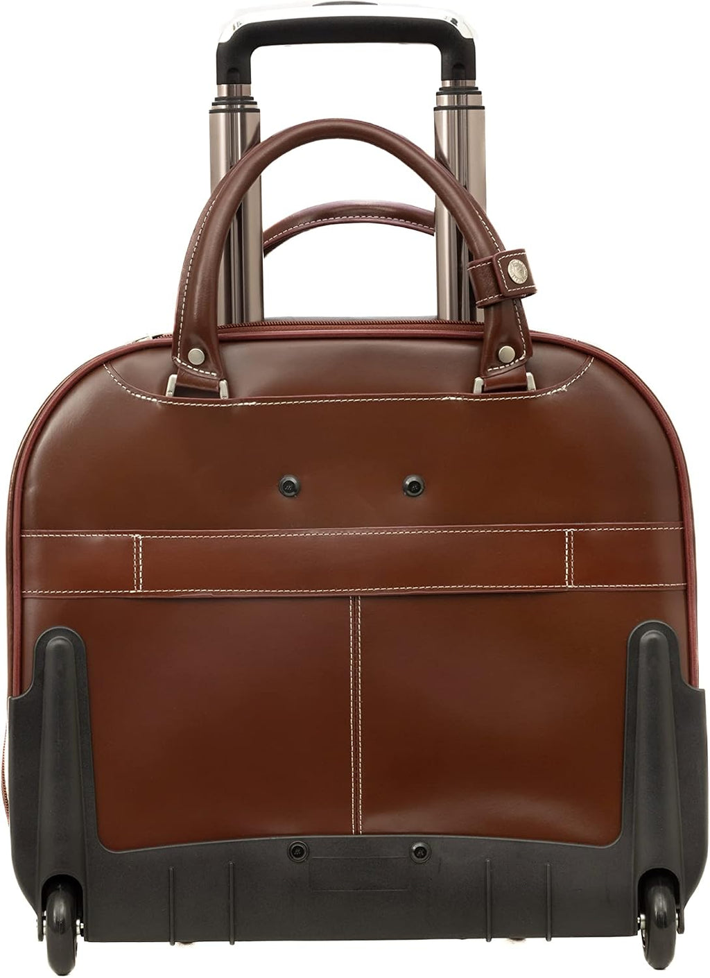 MCKLEIN REDWOOD, 15' Leather Wheeled Ladies' Laptop Briefcase