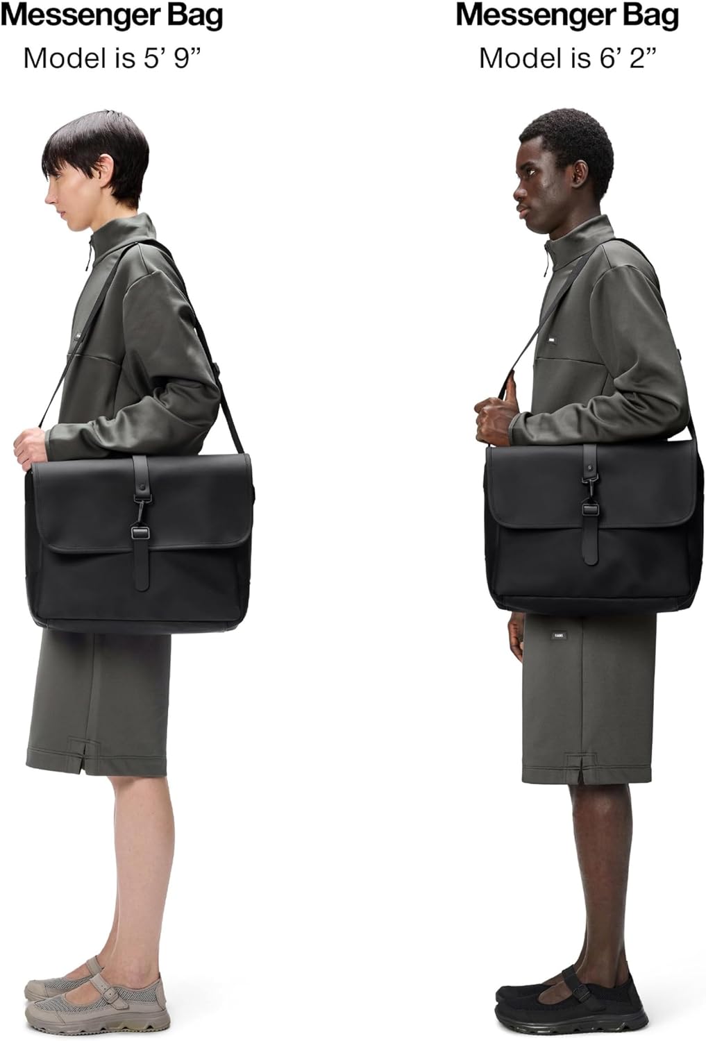 RAINS Messenger Bag - Laptop Bag for men and women - Fits 16' laptop or tablet