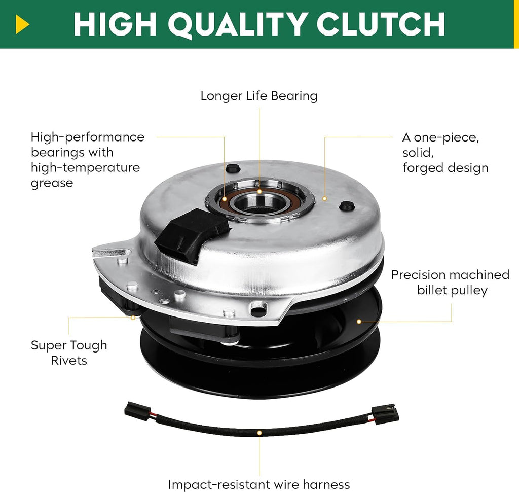 Aeagle 717-04174 917-04174 PTO Clutch for Cub Cadet LT1042 LT1046 LT1045 LT1050 LTX1045 LTX1046 LTX1050 SLT1554 Replace 917-05209 917-05001 917-04552 Warner 5219-51 5219-64
