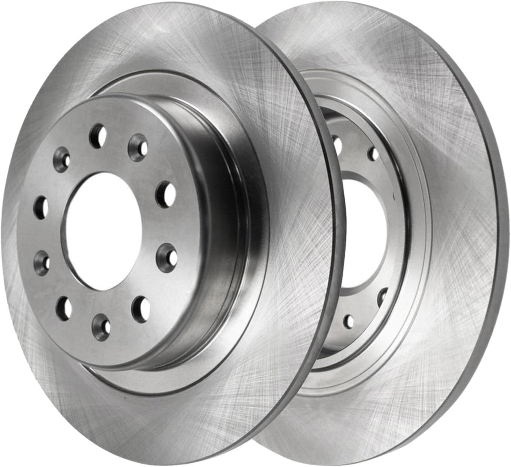 Detroit Axle - Brake Rotors for Chevrolet Equinox Malibu GMC Terrain Buick LaCrosse Regal Sportback TourX, Disc Brake Rotors Replacement : 11.81' inch Front and 11.34' inch Rear Rotor