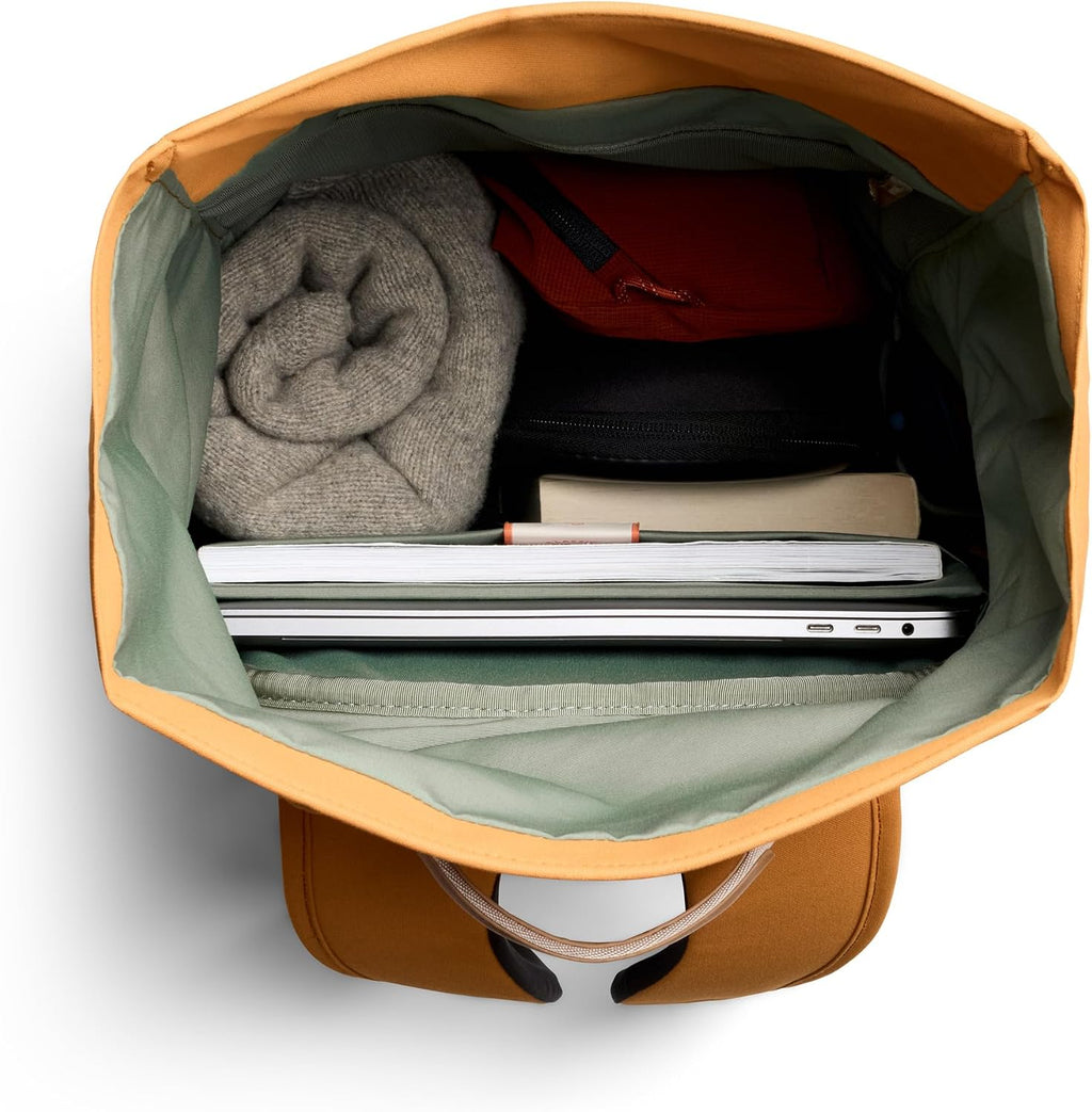 Bellroy Classic Rolltop (commuter backpack with 16' laptop sleeve, luggage pass-through, and two access points) - Butterscotch