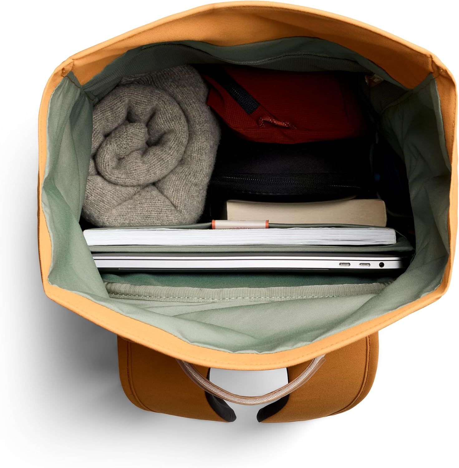 Bellroy Classic Rolltop (commuter backpack with 16' laptop sleeve, luggage pass-through, and two access points) - Butterscotch