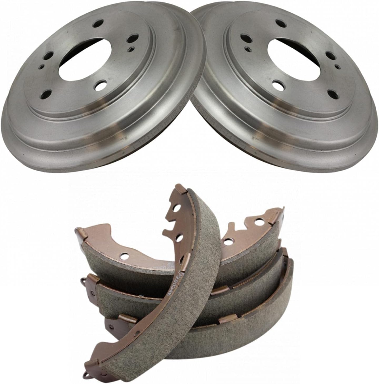 TRQ Rear Brake Shoe & Drum Kit Compatible with 2006-2015 Honda Civic