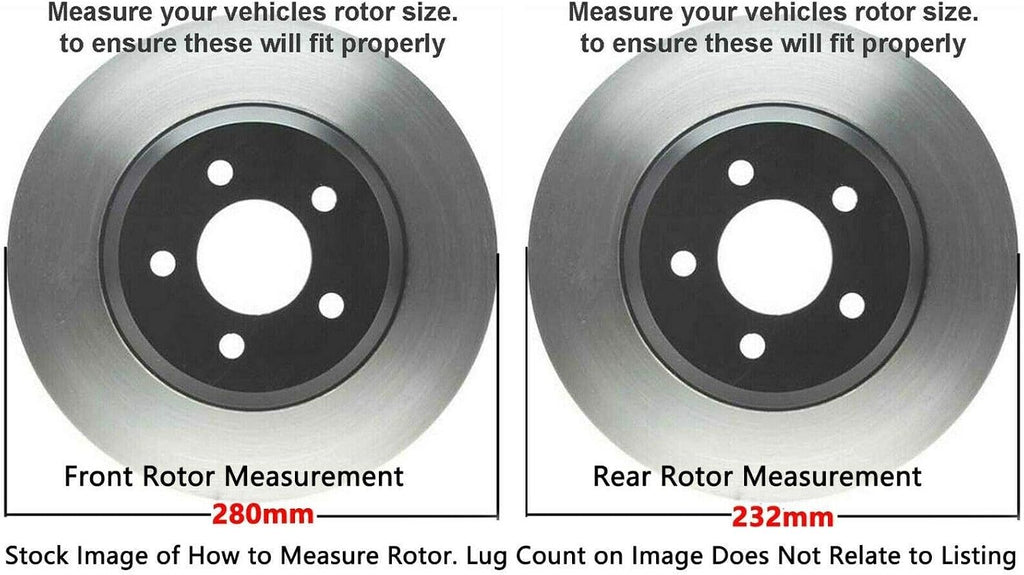 Detroit Axle - Brake Kit for Volkswagen VW Jetta Beetle Golf Golf City Drilled & Slotted Disc Brake Rotors Ceramic Brakes Pads Replacement : 11.02' Front and 9.13'' inch Rear Rotors