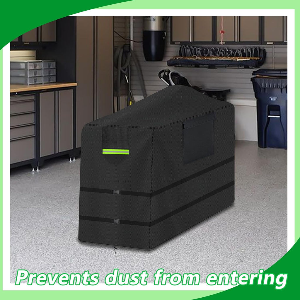 Waterproof Full Tractors Cover Replace,600d Oxford Cloth Tractor Cover for John Deere 1,2,3 Series 1025r 2320 2720 3520, Kubota and Mahindra with Backhoe,with Click-Close Straps & Reflective Strip