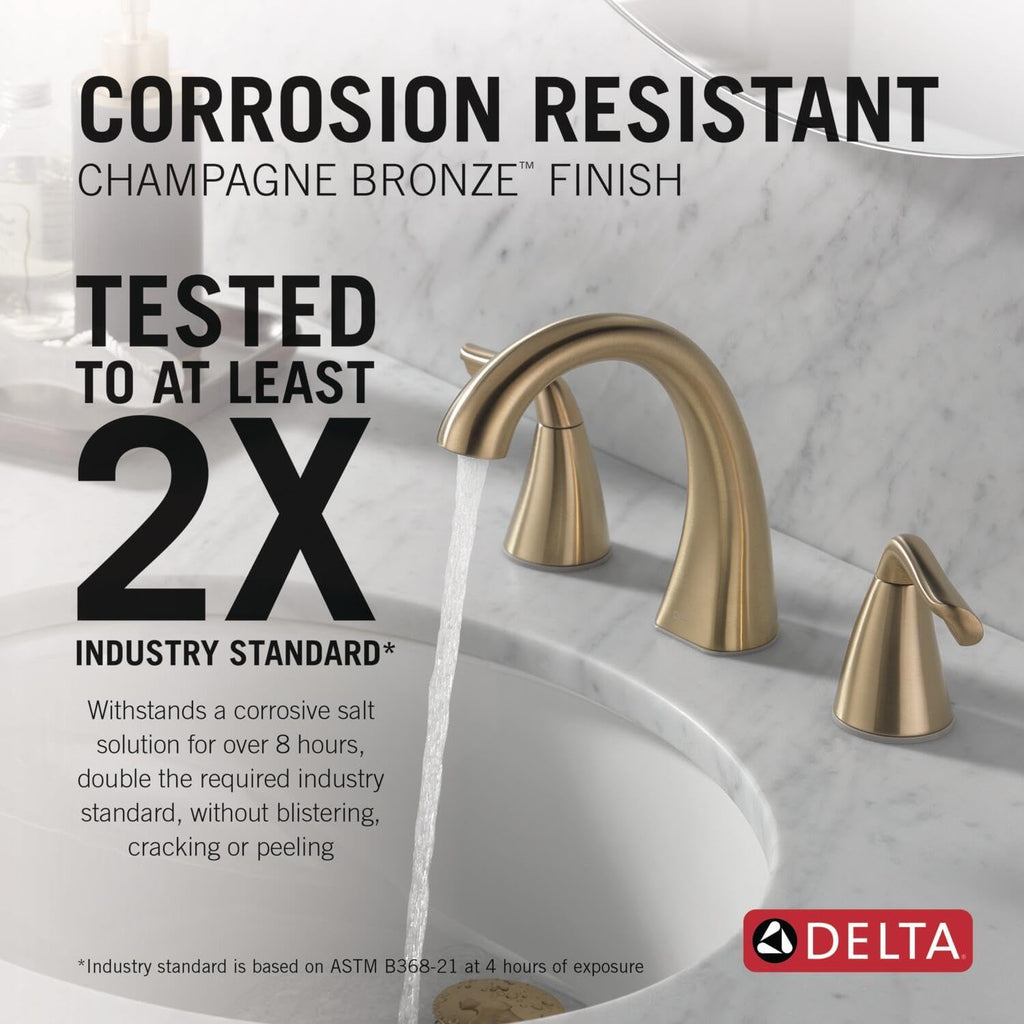 Arvo 14 Series Single-Handle Shower Faucet with 4-Setting In2ition Dual Hand Held Shower Head, Arvo Widespread Faucet, Champagne Bronze (Valve Included)