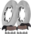 Detroit Axle - 6 Lugs Rear Brake Kit for 2015-2019 Ford Transit-350 Transit-350HD, Disc Brake Rotors Ceramic Brakes Pads with Hardware Replacement: 12.13' inch Rotors