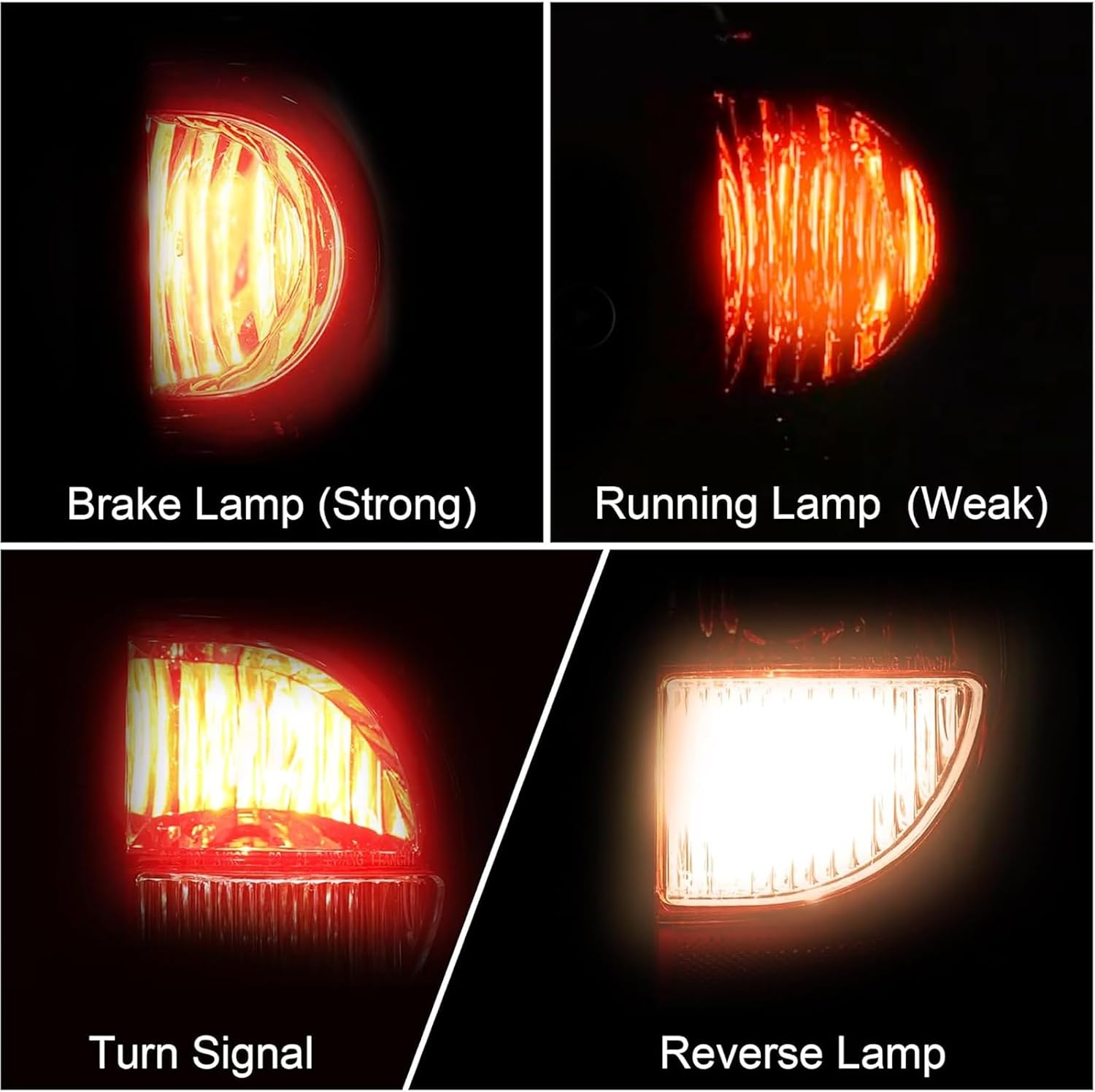 Headlights and Taillights Assembly Combo Kits for 2003-2006 Chevy Silverado 1500 2500 3500 & 2007 Chevy Silverado Classic Head Lamps/Red Rear Tail Brake Signal Lights Replacement (LH RH),Chrome Amber