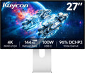 P27D 27'' UHD (3840 x 2160) 4K 144Hz Glossy Monitor, IPS Panel, 10-Bit Color, 99% sRGB, 96% DCI-P3, 5ms, HDR, Low Blue Light, Eye Care (Minimalist - with Stand)