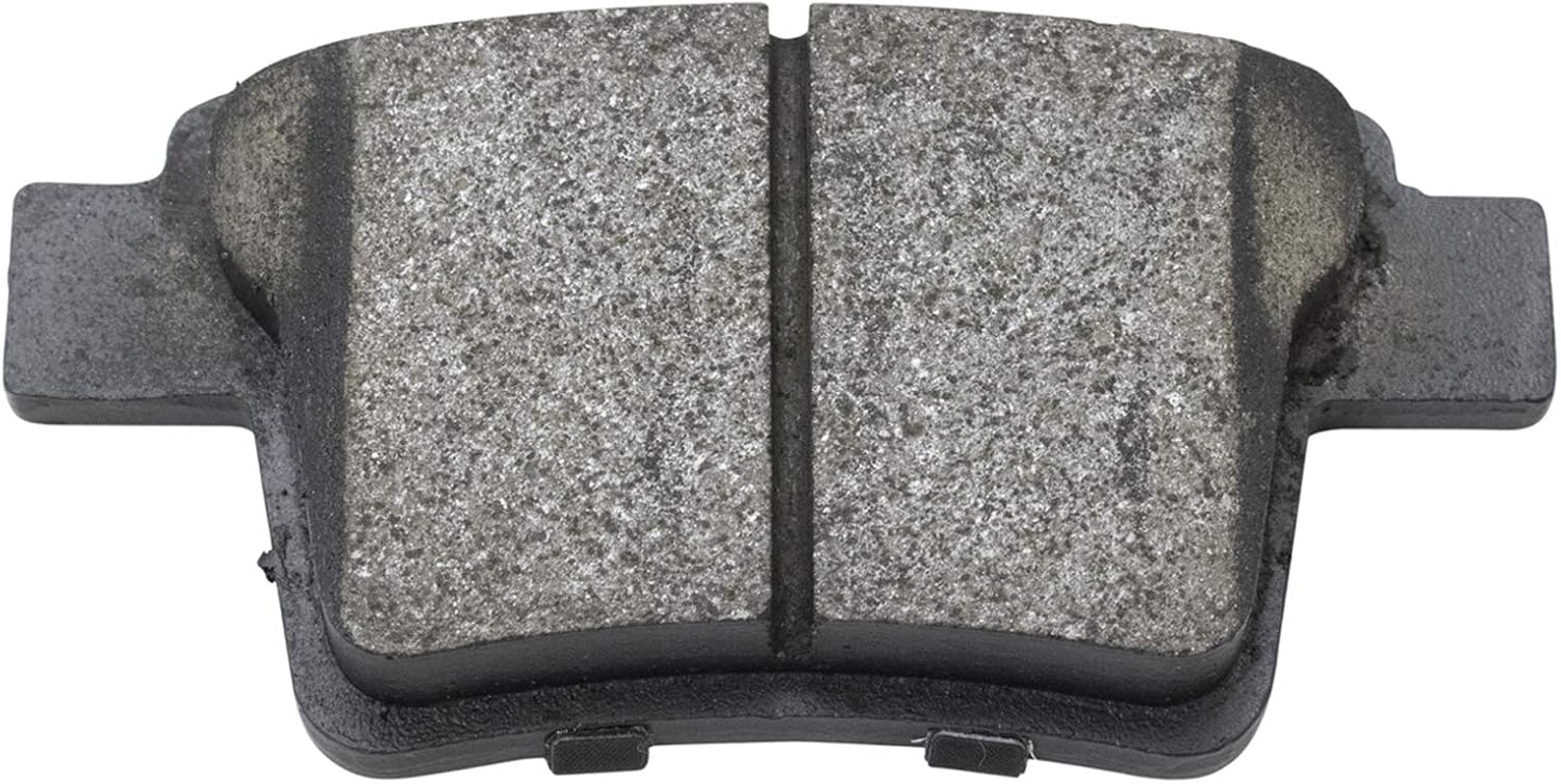 TRQ Rear Brake Pad and Rotor Set Ceramic Rotors Calipers Hoses Compatible with 2005-2007 Ford Five Hundred Freestyle Mercury Montego