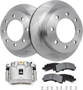 Detroit Axle - Rear Brake Kit for Chevrolet Express GMC Savana 2500 3500, 3.58'' inch Disc Brake Rotors Ceramic Brake Pads Brake Caliper Replacement