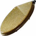Resin Toilet Seat, Glitter Toilet Seat Slow Close Bathroom Toilet Lid, Thicken Toilet Seat Cover, with Top Fixing Hinge, Quick Release, Easy Installation and Clea,Silver，Gold