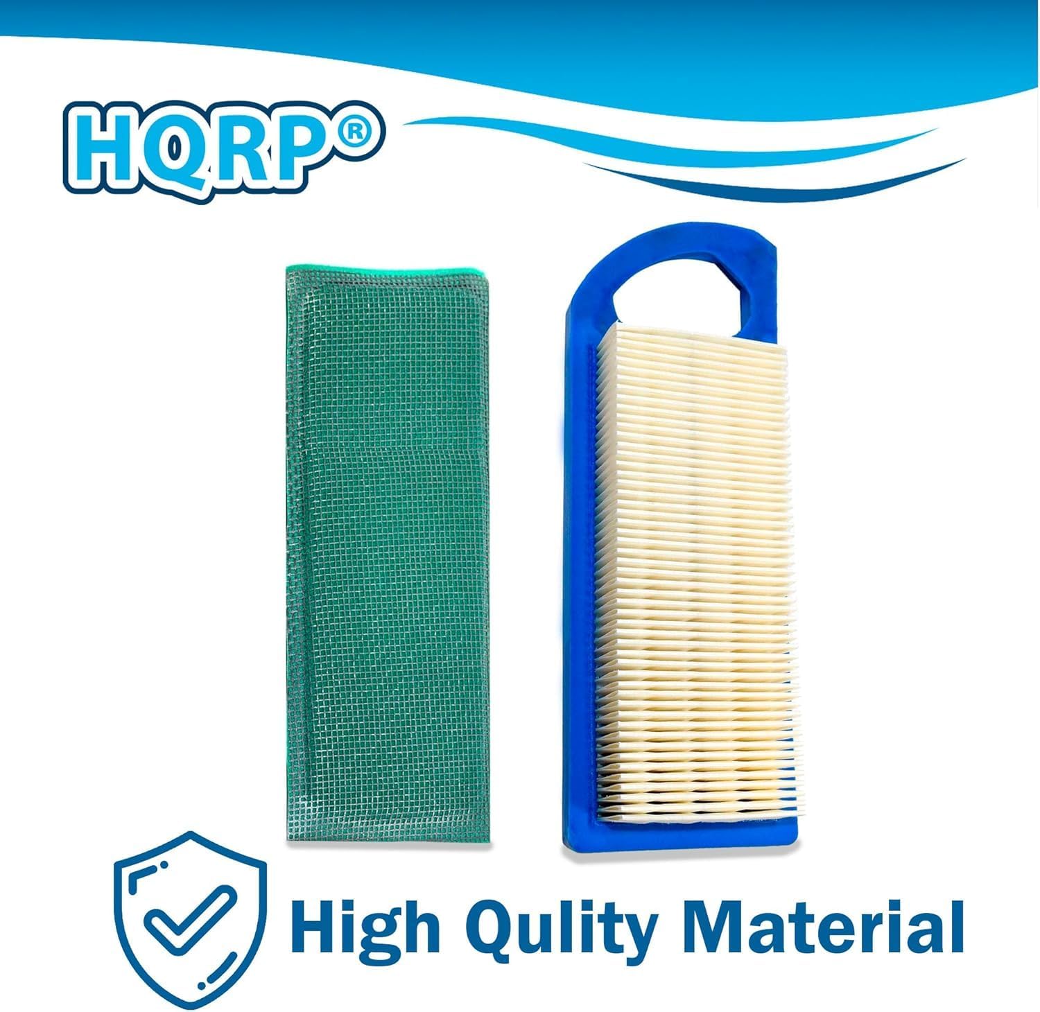 HQRP 20-pack Air Filter compatible with John Deere Z225 Zero Turn Lawn Mower, 102 105 115 L100 L107 L108 LA100 LA105 LA110 LA115 X110 X120 X145 Lawn Tractor, parts GY20573 M149171 Replacement