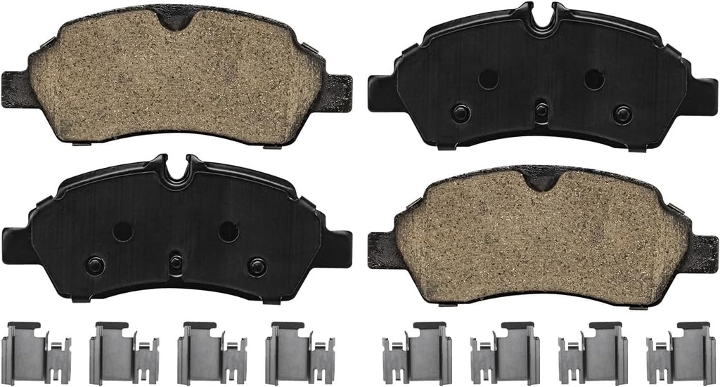 Detroit Axle - 6 Lugs Rear Brake Kit for 2015-2019 Ford Transit-350 Transit-350HD, Disc Brake Rotors Ceramic Brakes Pads with Hardware Replacement: 12.13' inch Rotors