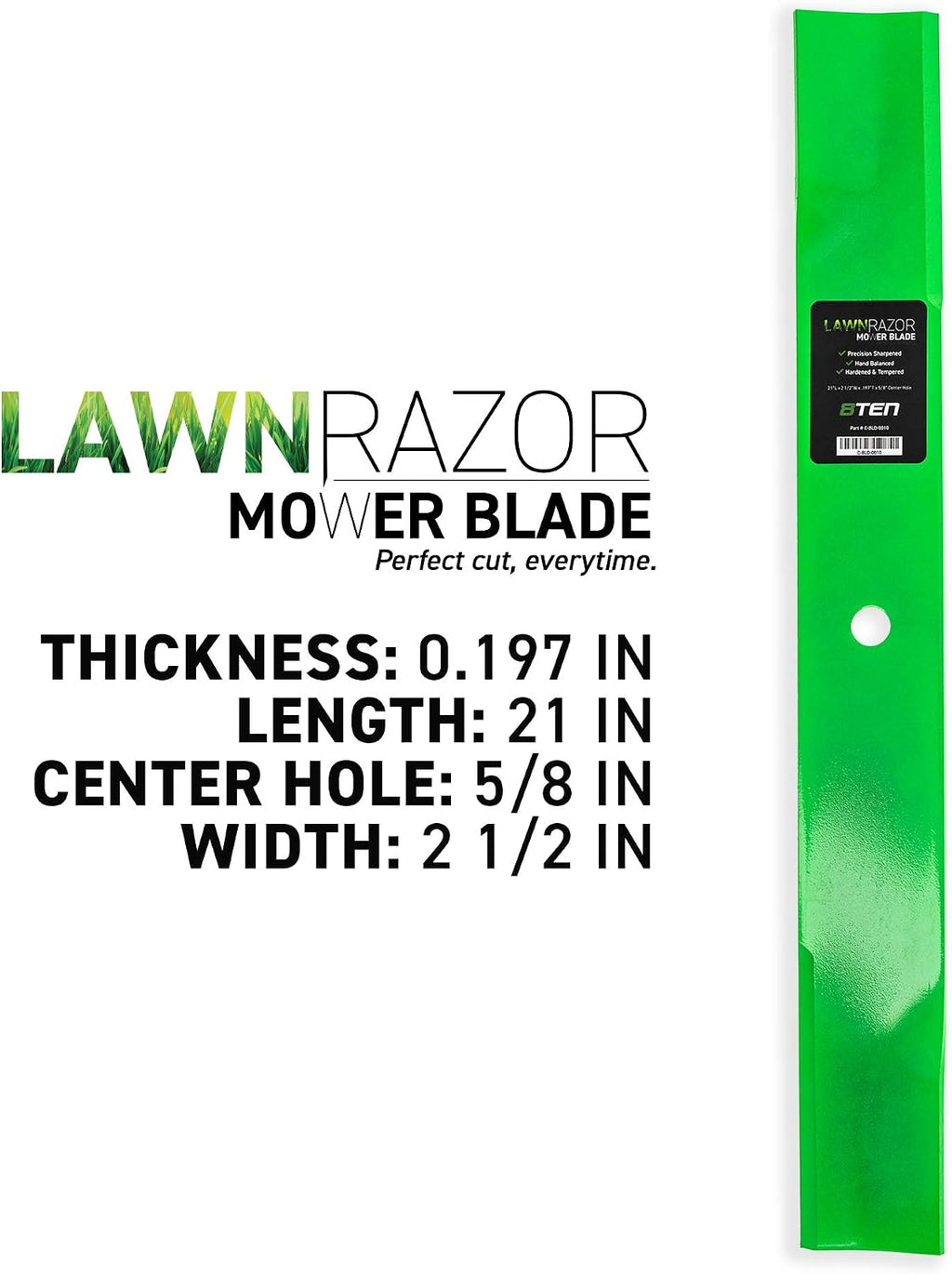 8TEN Spindle High Lift Blade Kit for Scag 61 inch Cut 61A 61V Deck Turf Tiger Zero Turn Mower