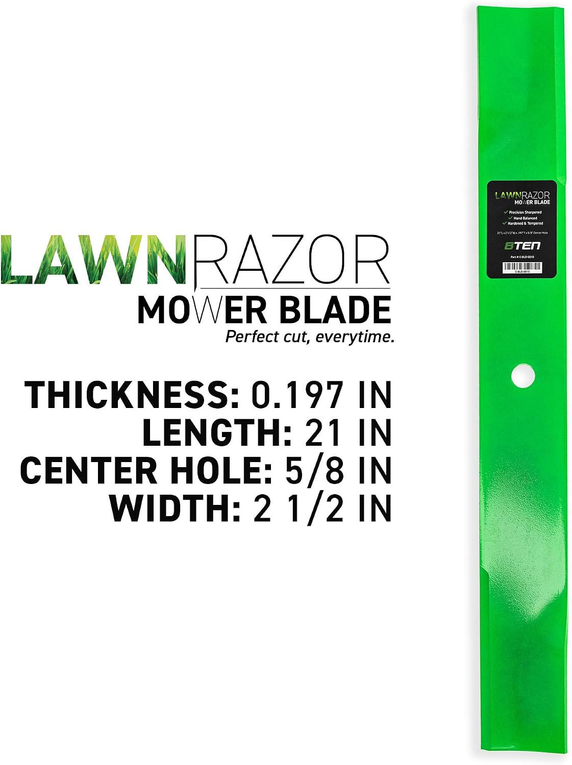 8TEN Spindle High Lift Blade Kit for Scag 61 inch Cut 61A 61V Deck Turf Tiger Zero Turn Mower
