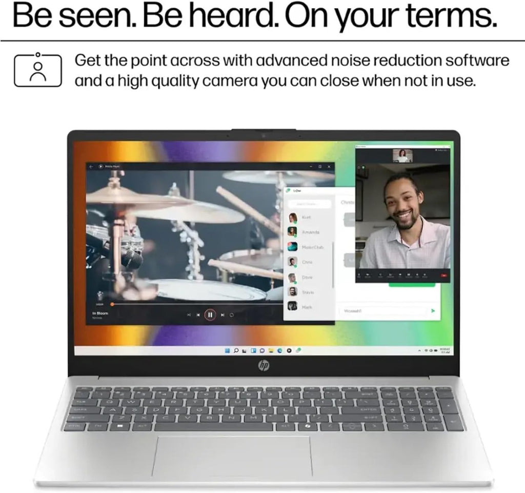 HP 15.6 Inch Touchscreen Laptop, Intel 10 Core i7-1355U, 15.6' FHD Touch Display, Copilot AI, 32 GB DDR4 RAM, 1 TB SSD, Intel Iris Xe Graphics, Fast Charge, Wi-Fi 6, HD Camera, Windows 11 Pro