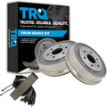 TRQ Rear Brake Drum and Shoe Kit for Chevrolet GMC | for 2005-2008 Chevrolet Silverado 1500 2007 Chevrolet Silverado 1500 Classic 2005-2008 GMC Sierra 1500 +1 more