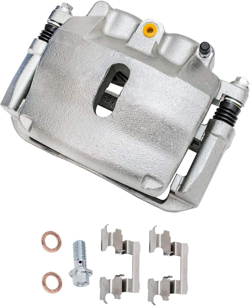 Detroit Axle - RWD Front Brake Kit for 2004-2005 Ford F-150, Disc Brake Rotors Ceramic Brake Pads Right Brake Caliper w/bracket Replacement: 6 Lug Models with 12.99 inch' Front Rotor Diameter