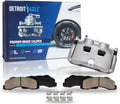 Detroit Axle - Front Brake Kit for 2010-2011 Ford F-150, 2010-2021 Ford Expedition Lincoln Navigator, Disc Brake Caliper Ceramic Brake Pads Replacement