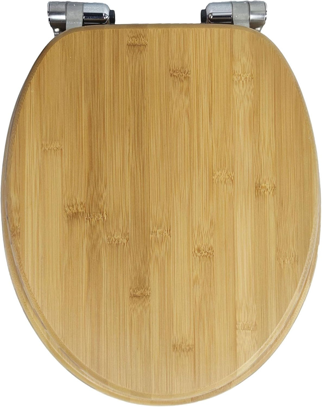 Resin Glitter Toilet Seat, Soft Close & Easy Clean, Oval 36 * 42cm, Top Fixing, Silver(Woode)