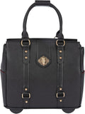 JKM & Company Executive Black Computer iPad, Laptop Tablet Rolling Tote Bag Briefcase Carryall Bag