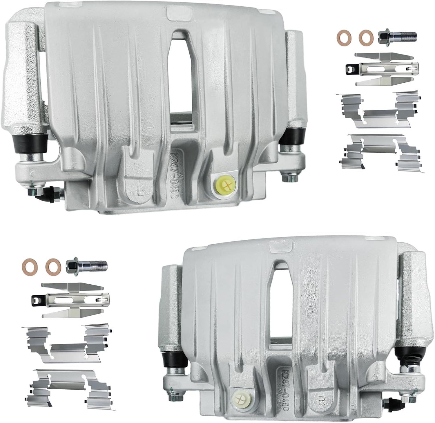Betthand Rear Brake Calipers Fit for 2003-2006 Chevy Silverado 1500, 2000-2006 Tahoe, 2000-2006 Suburban 1500, 2002-2006 GMC Sierra 1500, 2000-2006 Yukon, 4.3/4.8/5.3/5.7/6L: 18B4764+18B4765