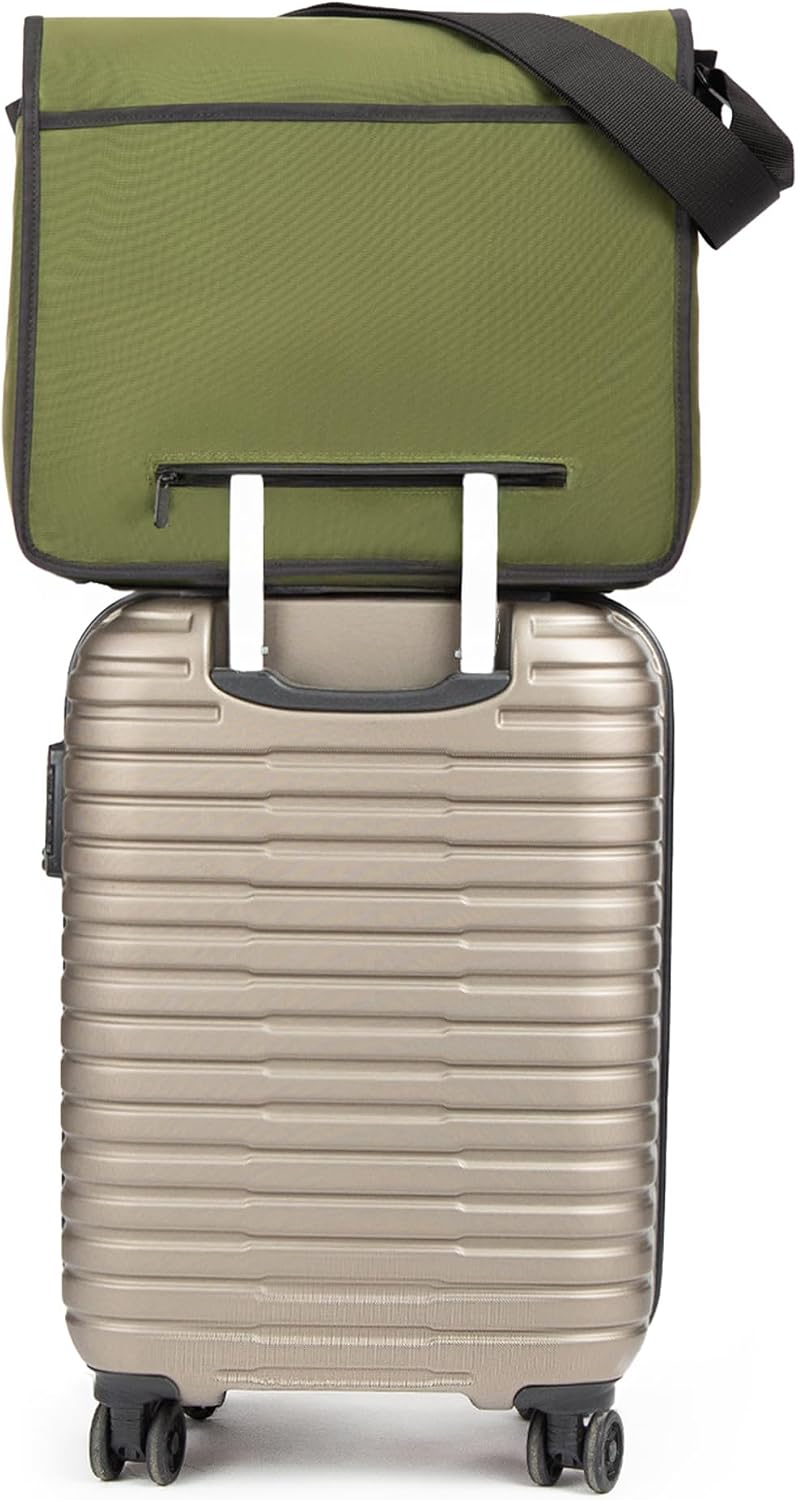 Manhattan Portage Deluxe Computer Bag (LG) with Adjustable Strap Water Resistant 1000D Cordura for Work College Travel