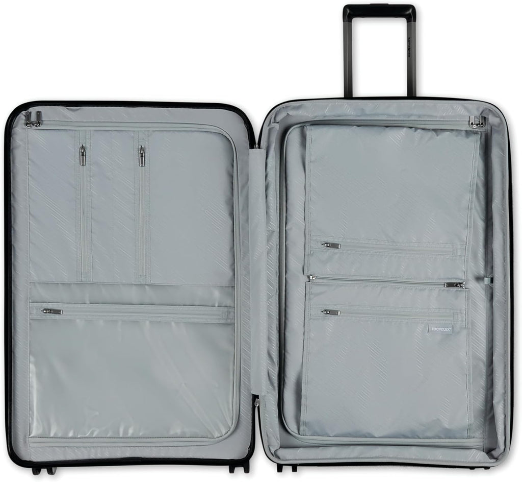 Samsonite Elevation Plus - Large Hardside Luggage - Scratch Resistant Polypropylene Shell, RightHeight™ Adjustable Handle, Integrated AirTag Holder, TSA Lock, WetPak™ Compartment - Triple Black