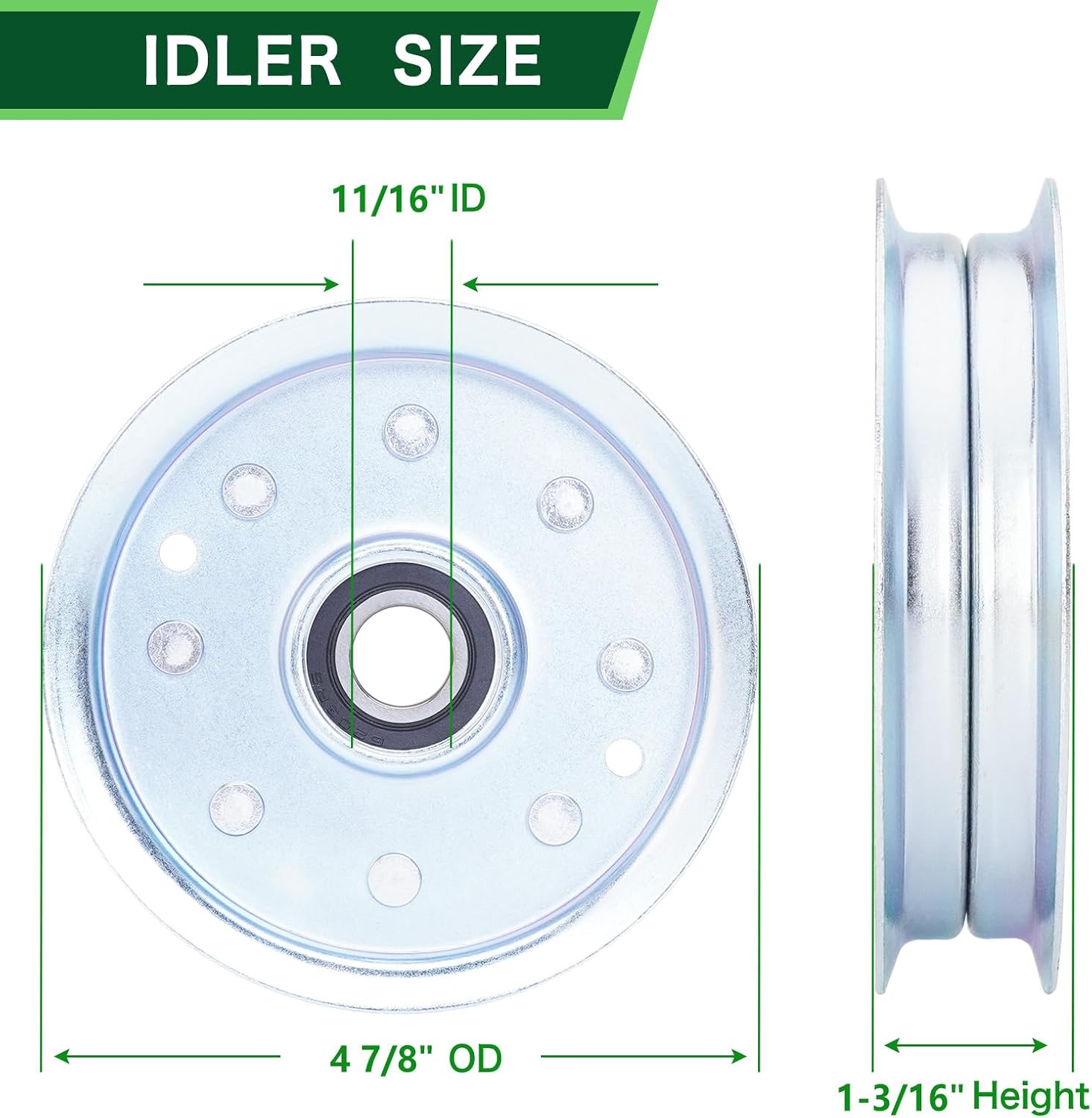 42' Lawn Mower Deck Rebuild Kit Fit MTD Craft sman Z6000 Zero Turn Lawn Mower Includes (2) Spindles 918-05137 618-05137 (2) Blades 490-110-M108 (2) Idler Pulley 756-05042 756-04511B