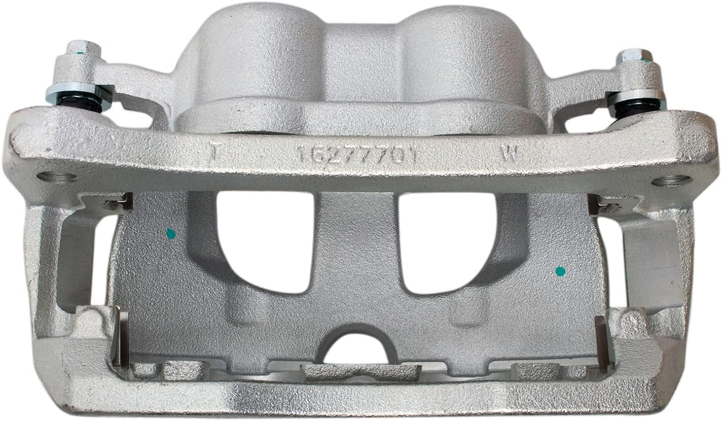 TRQ Rear Performance Brake Pad, Caliper, & Rotor Kit Ceramic Vented Premium G-Coated Compatible with 2009-2010 Dodge Ram 2500, 3500 2012 Ram 1500 2011-2018 2500 3500