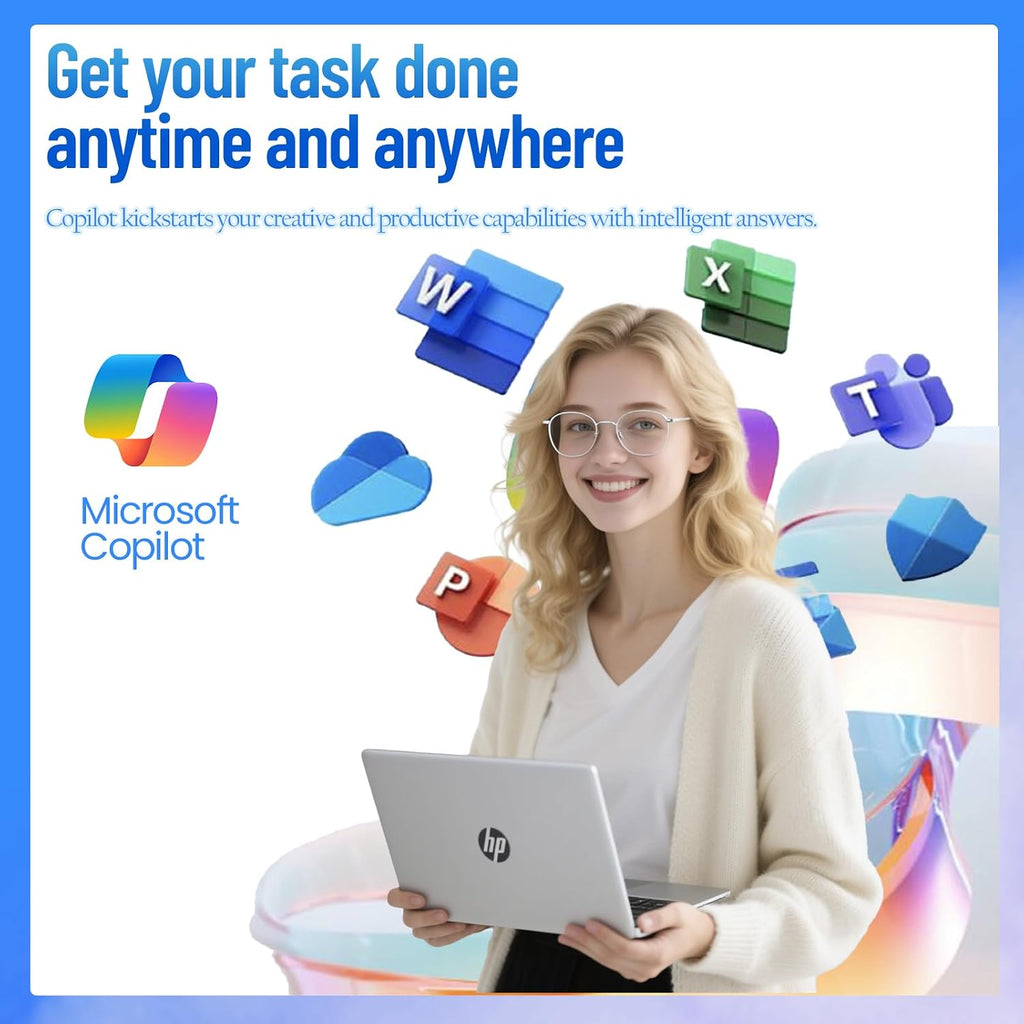 HP 15.6 Touchscreen Laptop Computer • 15.6' FHD IPS Disaplay • Intel 10-Core i7-1355U • Wi-Fi 6 • AI Noise Removal • Copilot • HD Webcam • w/AI Voice Recorder • Win 11 Pro • (16 GB RAM, 512GB SSD)